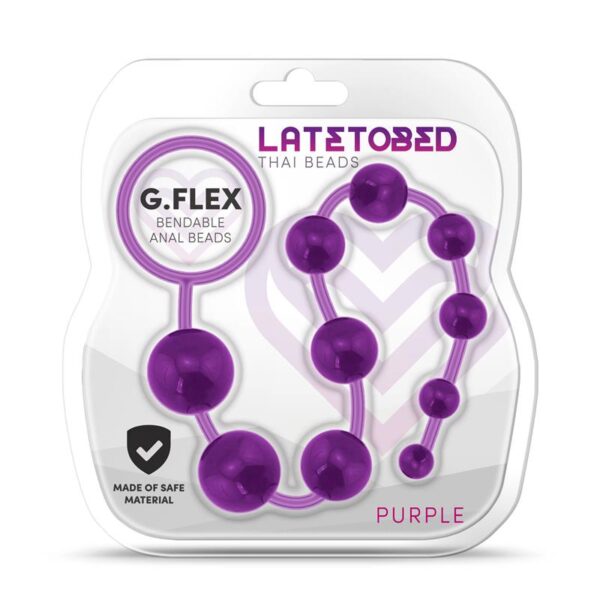 G.Flex Bendable Thai Anal Beads Purple - Image 4