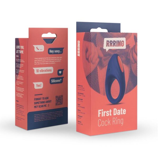 Rring First Penis Ring with Vibration USB Silicone - Image 8
