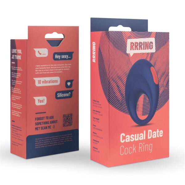 Rring Casual Date Penis ring with Vibration USB Silicone - Image 8