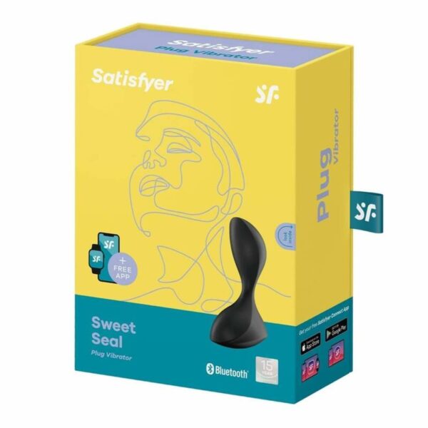 Sweet Seal Butt Plug with Vibration and APP Black - Image 3