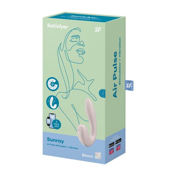 Sunray Clitoris Sucker and Vibe 2 in 1 Super Flexible Pink - Image 6