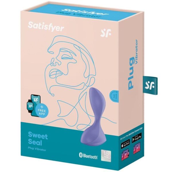 Sweet Seal Butt Plug with Vibration and APP Black - Image 4