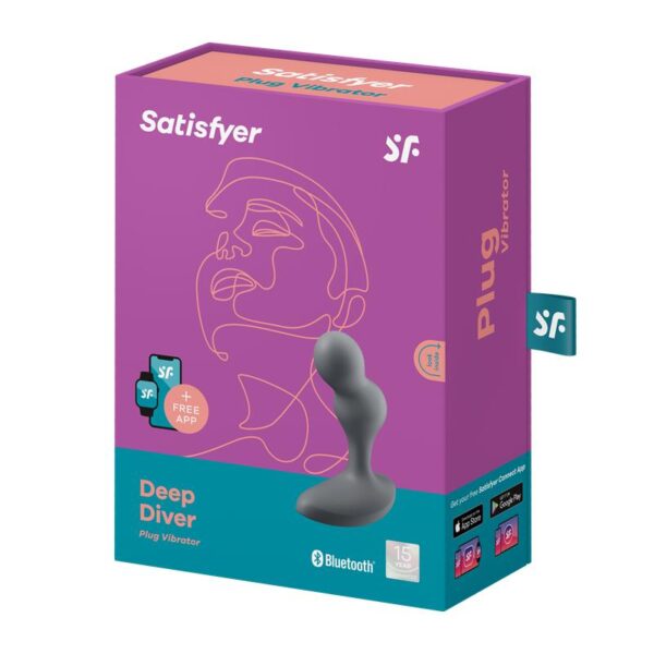 Deep Diver Butt Plug with Vibration Satisfyer Connect APP - Image 7