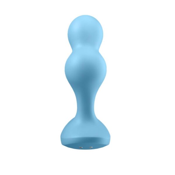 Deep Diver Buut Plug with Vibration Satisfyer Connect APP Blue - Image 5