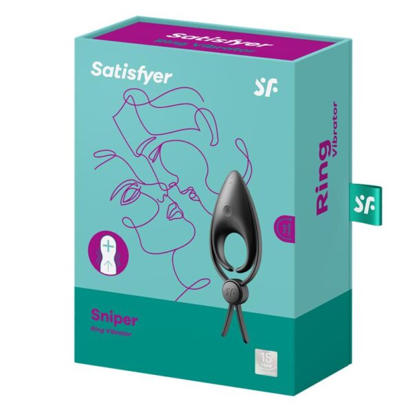Penis Ring Sniper Black - Image 6