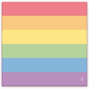 Set of 20 Napkins with the LGBT+ Colors