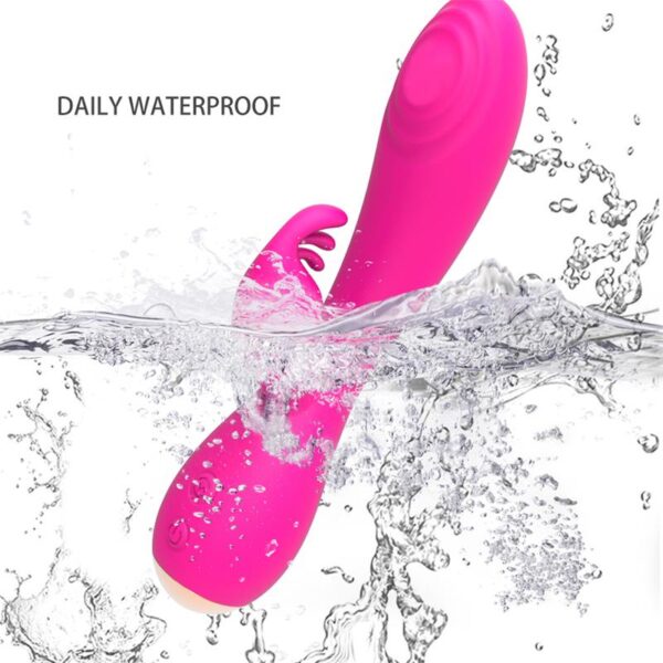Magic Stick Rabbit Vibe with Pulsation Fuchsia - Image 4
