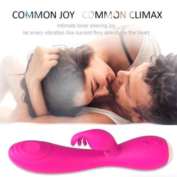 Magic Stick Rabbit Vibe with Pulsation Fuchsia - Image 9