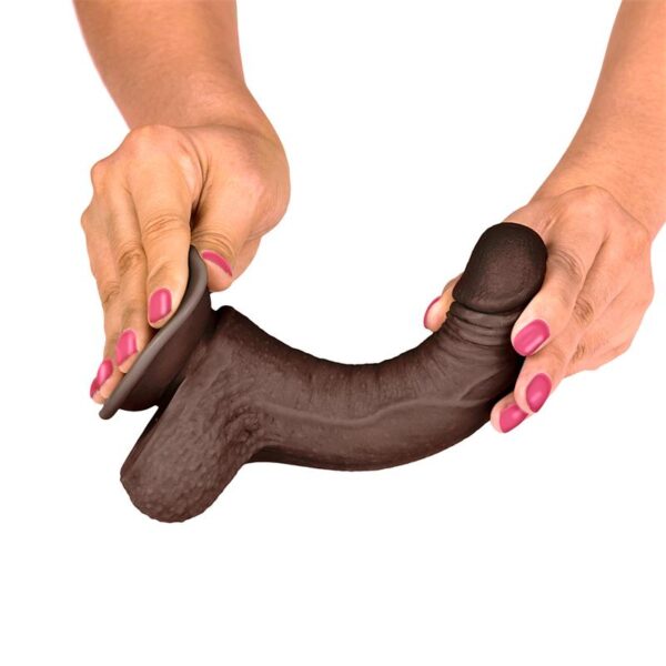 Slidy Realistic Dildo Dual Layer Retractable and Adjustable 7 - Image 6