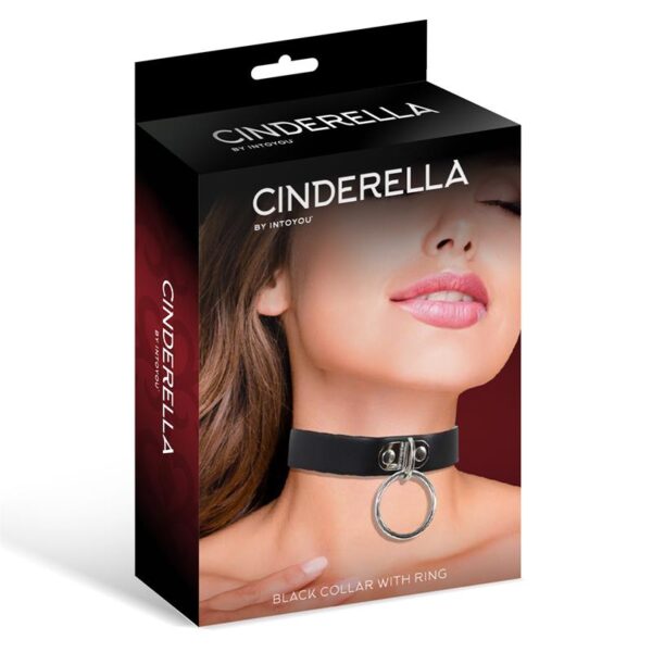Collar with Ring Vegan Leather One Size - Image 2