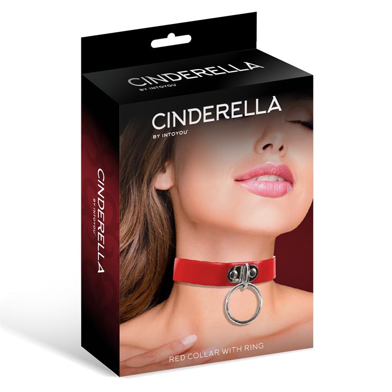 Collar with Ring Vegan Leather One Size - Image 3