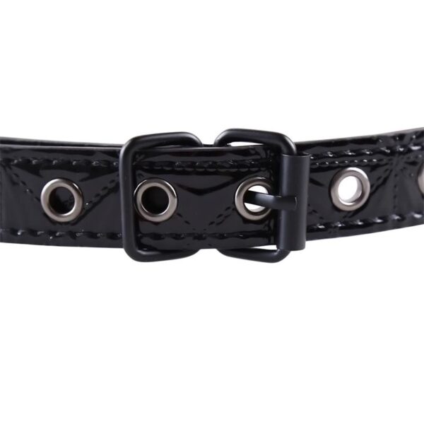 Breathable Gag Ball Sapphire Vegan Leather - Image 5