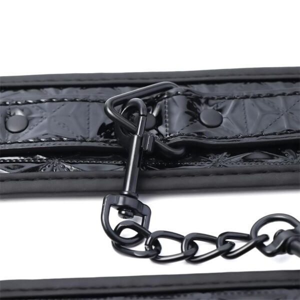 Adjustable Ankle Cuffs Sapphire Vegan Leather - Image 6