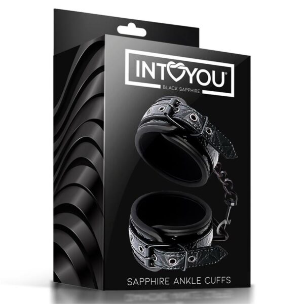 Adjustable Ankle Cuffs Sapphire Vegan Leather - Image 7