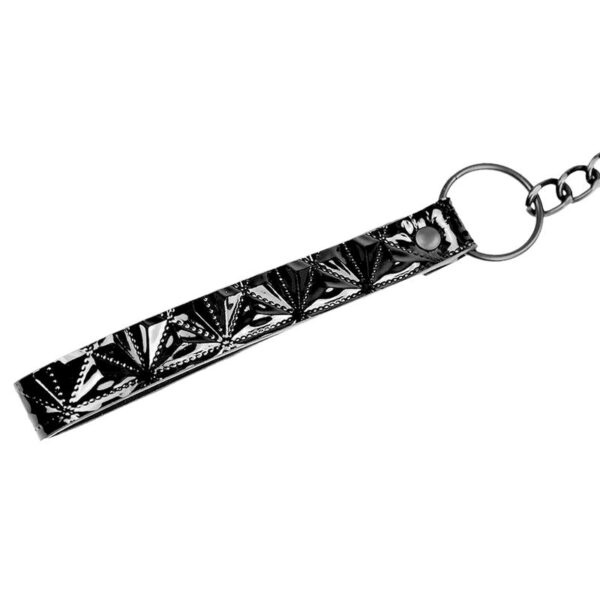 Collar with Leash Sapphire Vegan Leather - Image 6
