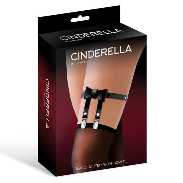 Garter with Bow Tie Vegan Leather One Size - Image 2