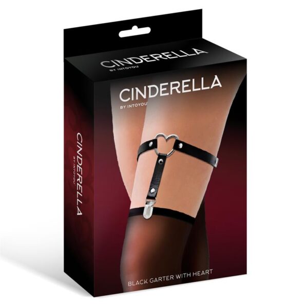Garter with Heart Vegan Leather One Size - Image 2