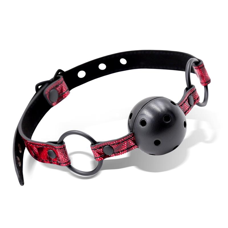 Breathable Gag Ball Diamond Vegan Leather - Image 2