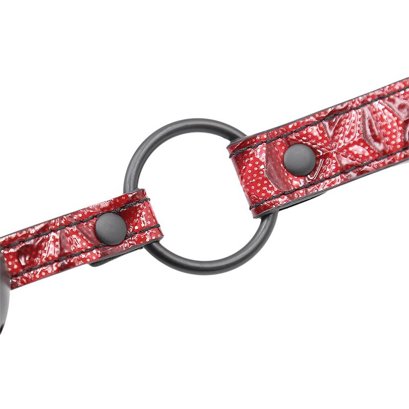 Breathable Gag Ball Diamond Vegan Leather - Image 4