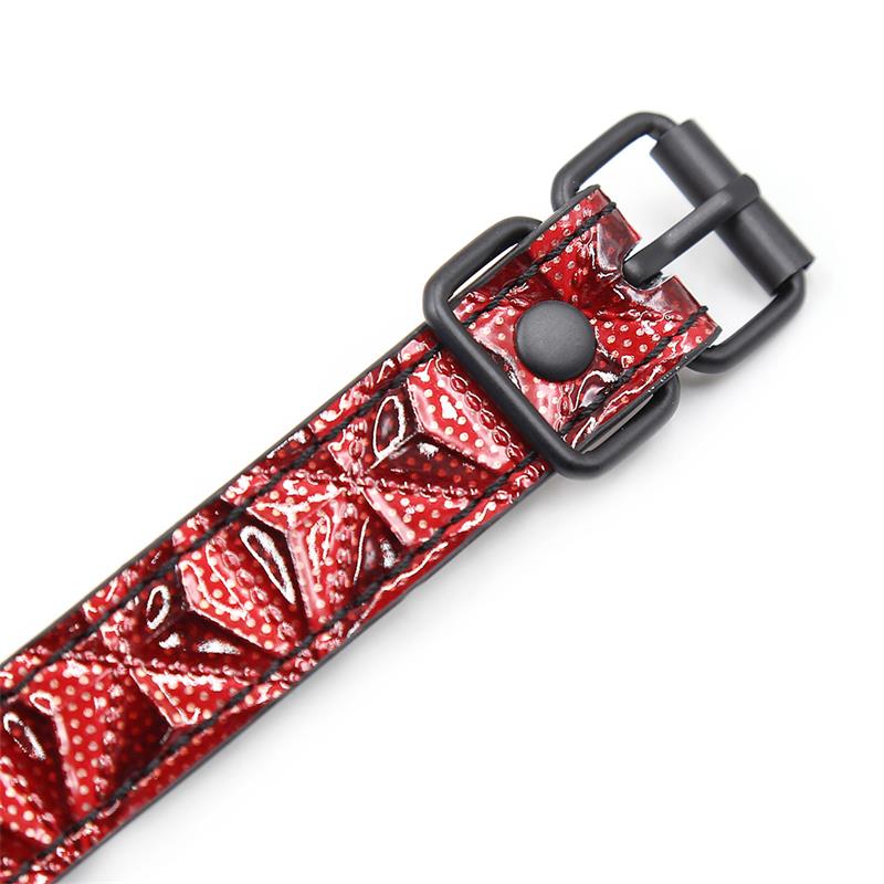Breathable Gag Ball Diamond Vegan Leather - Image 5