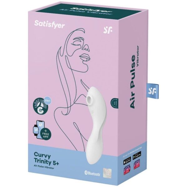 Curvy Trinity 5 with APP Satisfyer Connect White - Image 4