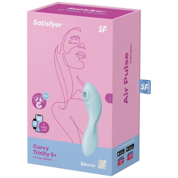 Curvy Trinity 5 with APP Satisfyer Connect Blue - Image 4