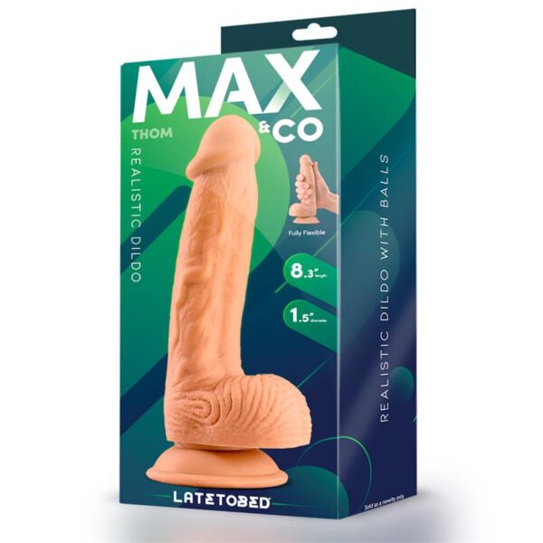 Thom Realistic Dildo with Testicles Flesh 8.3 - Image 4