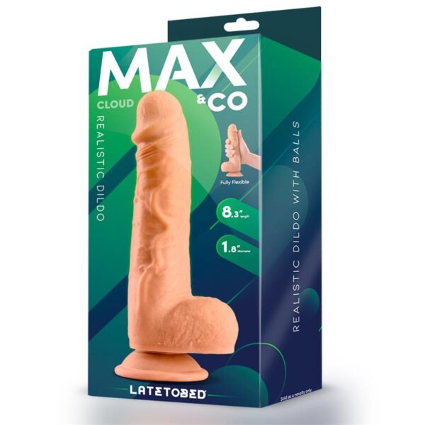 Cloud Realistic Dildo with Testicles 8.3 Flesh - Image 4