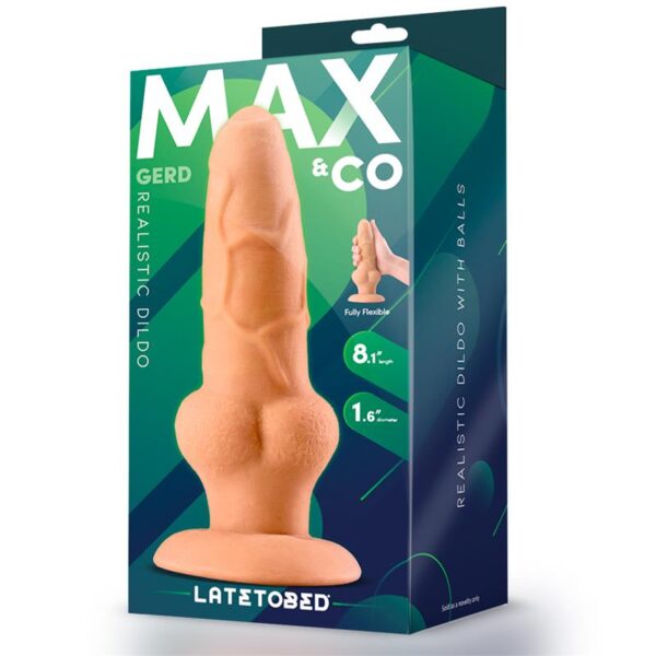 Gerd Realistic Dildo with Testicles 8.1 Flesh - Image 4