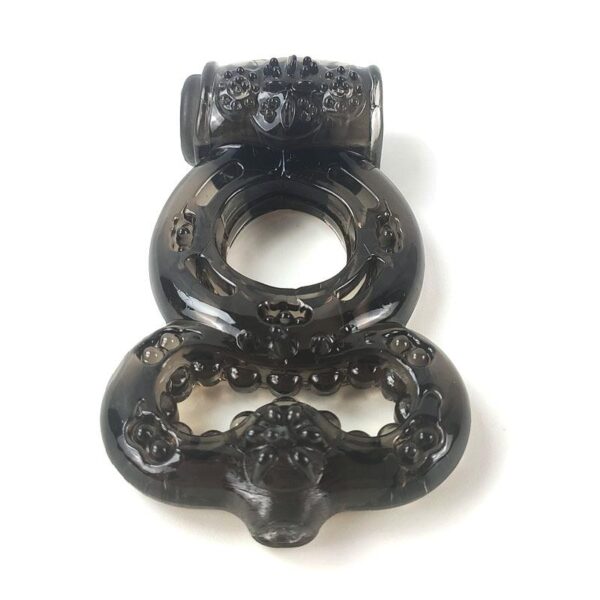 Penis Ring with Vibration Black - Image 2