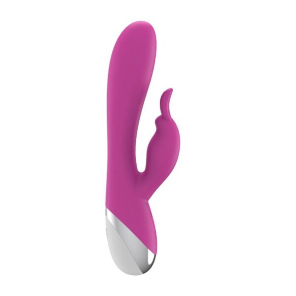 Dual Vibe with Rabbit USB Silicone Pink - Image 2