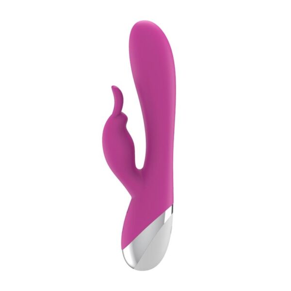 Dual Vibe with Rabbit USB Silicone Pink - Image 3