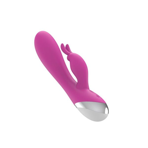 Dual Vibe with Rabbit USB Silicone Pink - Image 5