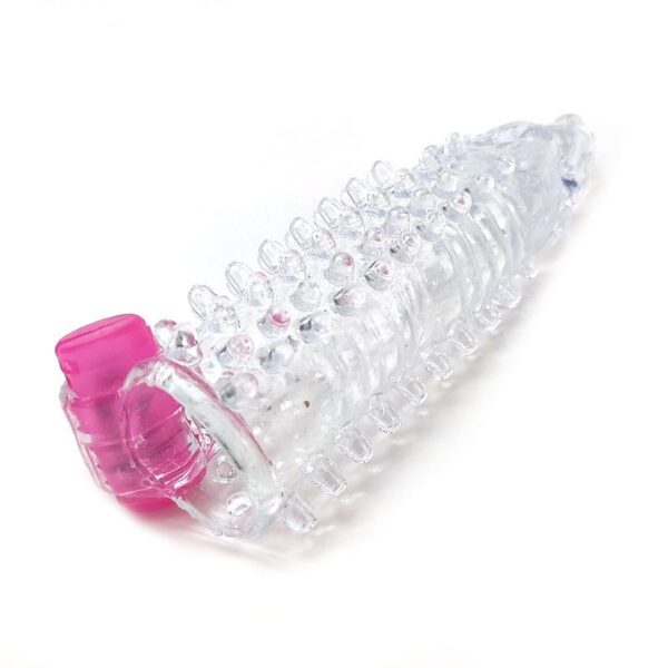 Vibrating Penis Sleeve Clear - Image 4