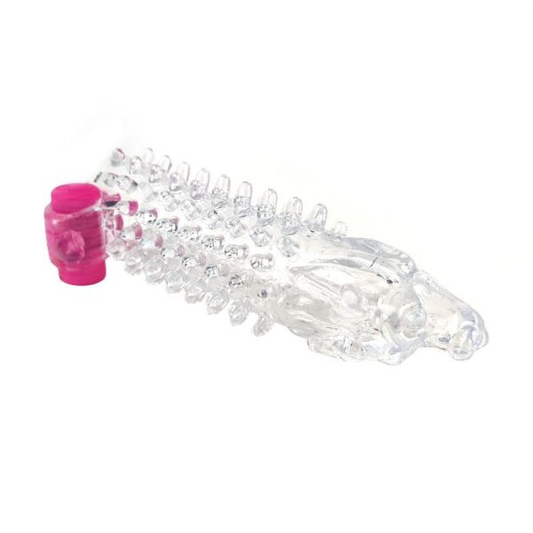 Vibrating Penis Sleeve Clear - Image 5