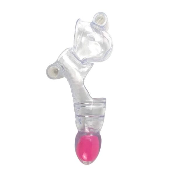 Vibrating Penis and Testicles Sleeve Clear - Image 2