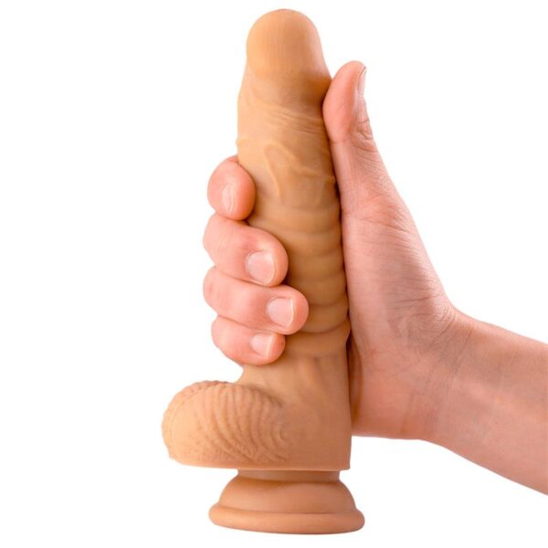 Deek Realistic Dildo with Testivles 7.6 Flesh - Image 3