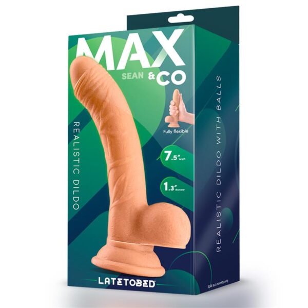 Sean Realistic Dildowith Testicles 7.5 Flesh - Image 4