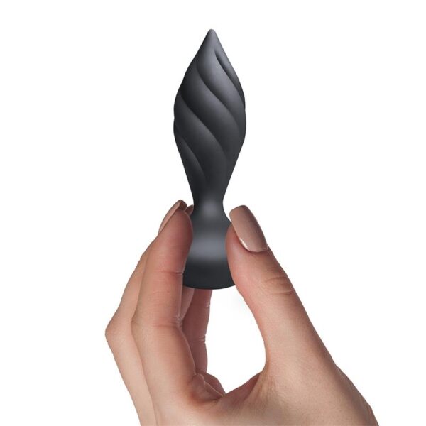 Butt Plug with Remote Control Petite Sensations Desire Black - Image 3