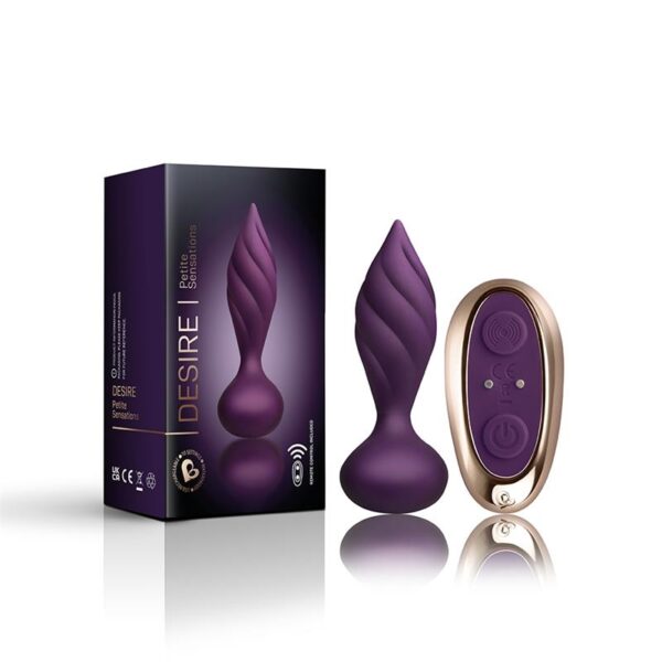 Butt Plug with Remote Control Petite Sensations Desire Purple - Image 4