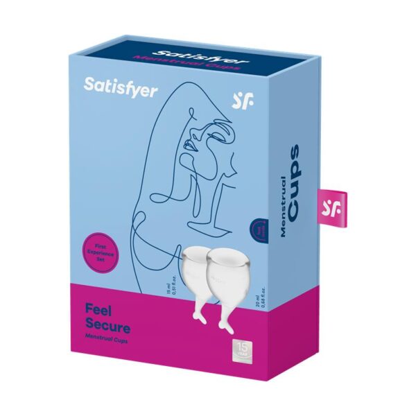 Feel Secure Menstrual Cup Transparent Pack of 2 - Image 4