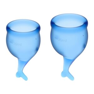 Feel Secure Menstrual Cup Dark Blue Pack of 2