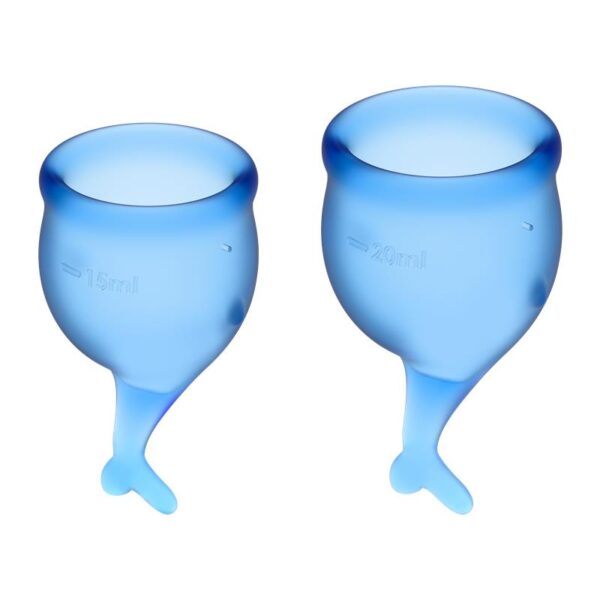 Feel Secure Menstrual Cup Dark Blue Pack of 2