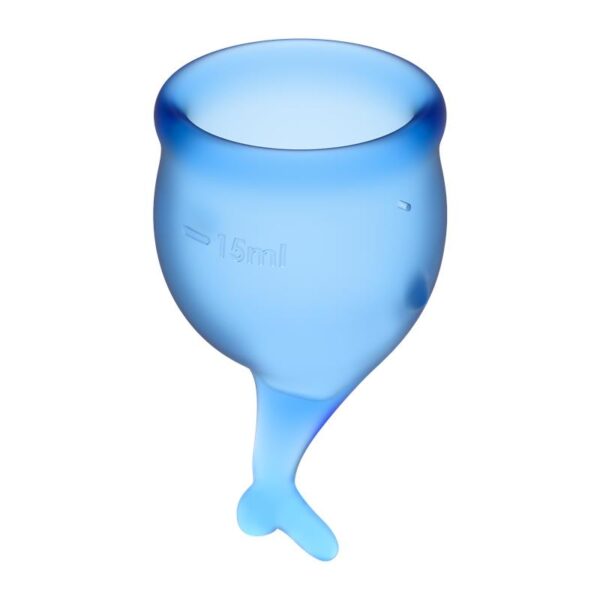 Feel Secure Menstrual Cup Dark Blue Pack of 2 - Image 3