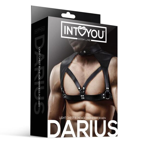 Darius Chest Bondage Harness for Men Vegan Leather - Image 3