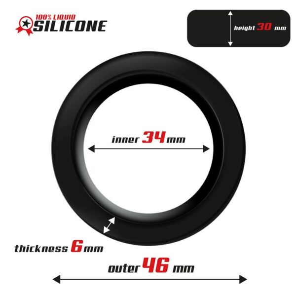 Liquid Silicone Cock Ring 3.4 cm - Image 3