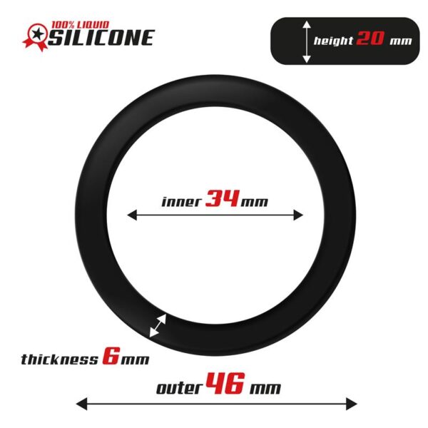 Liquid Silicone Cock Ring 3.4 cm - Image 3