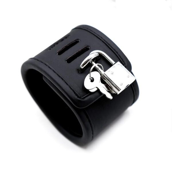 Collar with Handcuffs Set Vegan Leather - Image 3