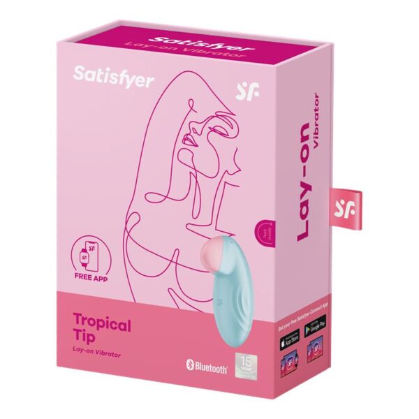 Tropical Tip with APP Satisfyer Connect Light Blue - Image 7
