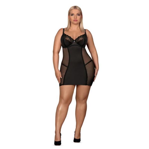 Amallie Teddy With Sexy Thong - Black L/XL - Image 3